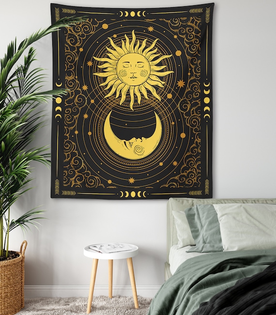 Sun face tapestry new arrivals