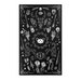 Gothic Witchy Area Rug Witchcraft Magic Moon Skulls Snake Sphynx Black ...