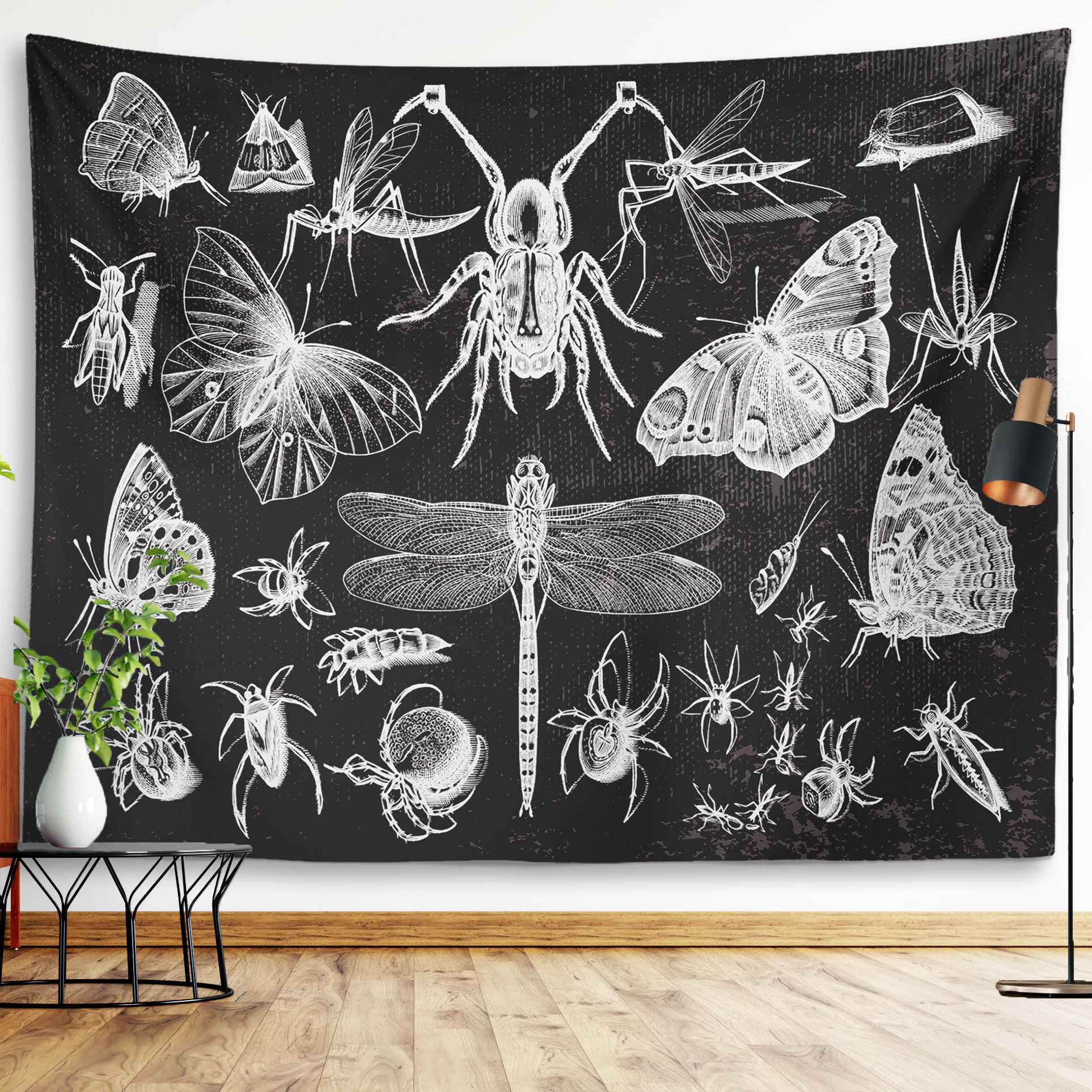  Lourny Butterfly and Plant Long Vertical Tapestry - 2