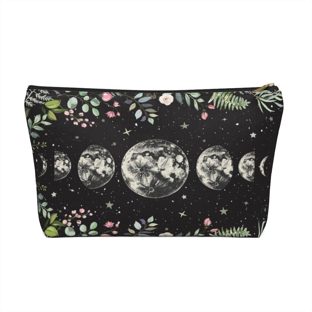Moonlit Garden Coin Purse Lunar Phases Accessory Pouch Moon Eclipse ...