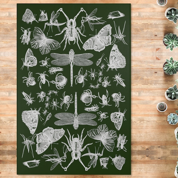 Wiccan Witch Pagan Pattern Print Floor Mat