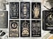 Luna Somnia Tarot Deck with Guidebook & Box - 78 Cards Full Deck - Moon Dreams Starry Magic Celestial Astrology Black Gold Divination Tool