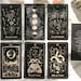 Luna Somnia Tarot Deck with Guidebook & Box - 78 Cards Full Deck - Moon Dreams Starry Magic Celestial Astrology Witchy Black Gold Divination