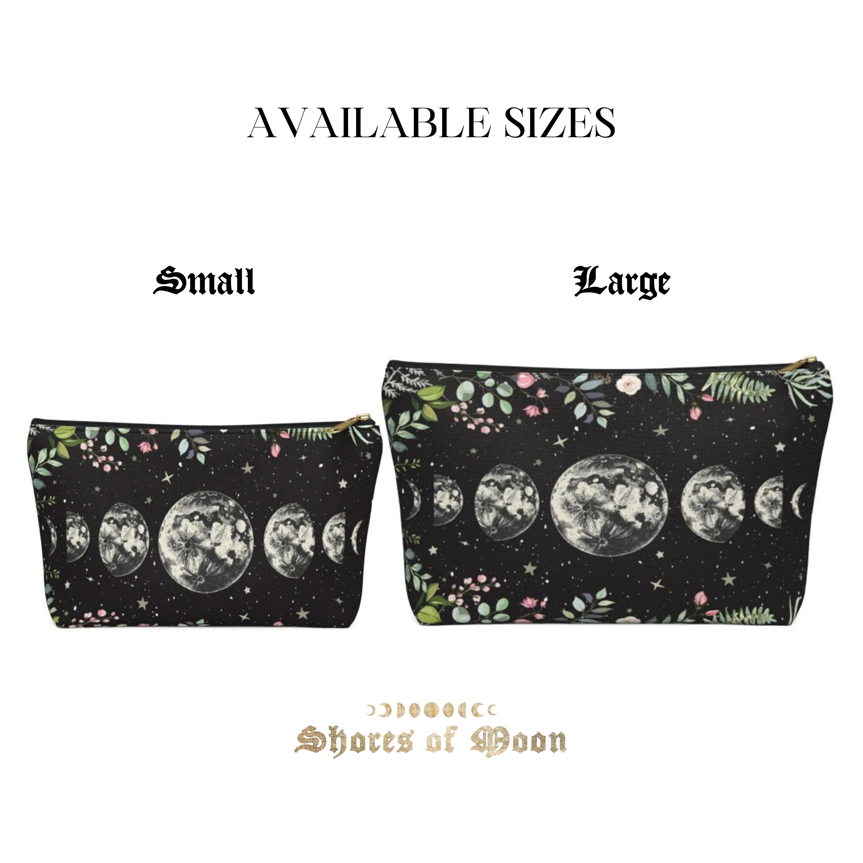 Moonlit Garden Coin Purse Lunar Phases Accessory Pouch Moon Eclipse ...