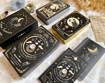 Two Deck Bundle - Luna Somnia and Cosmica Somnis Tarot Set with Guidebooks & Gift Boxes - 78 Cards Beginner's Collectible Divination Tool