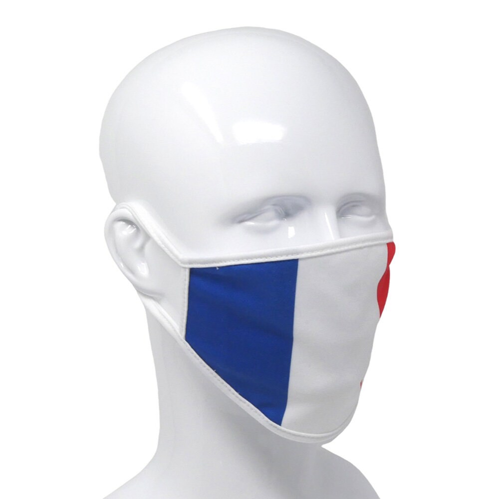 Fabric Mask France Flag Reusable Face Mask With Filter Etsy