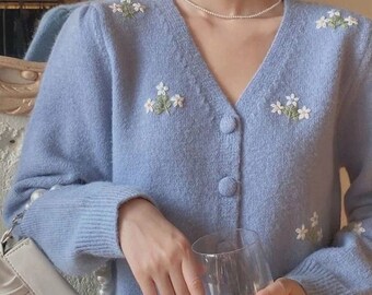 vintage flower cardigan