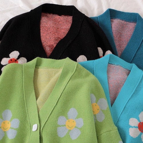Soft Knit Cardigan Sweater - Etsy Israel