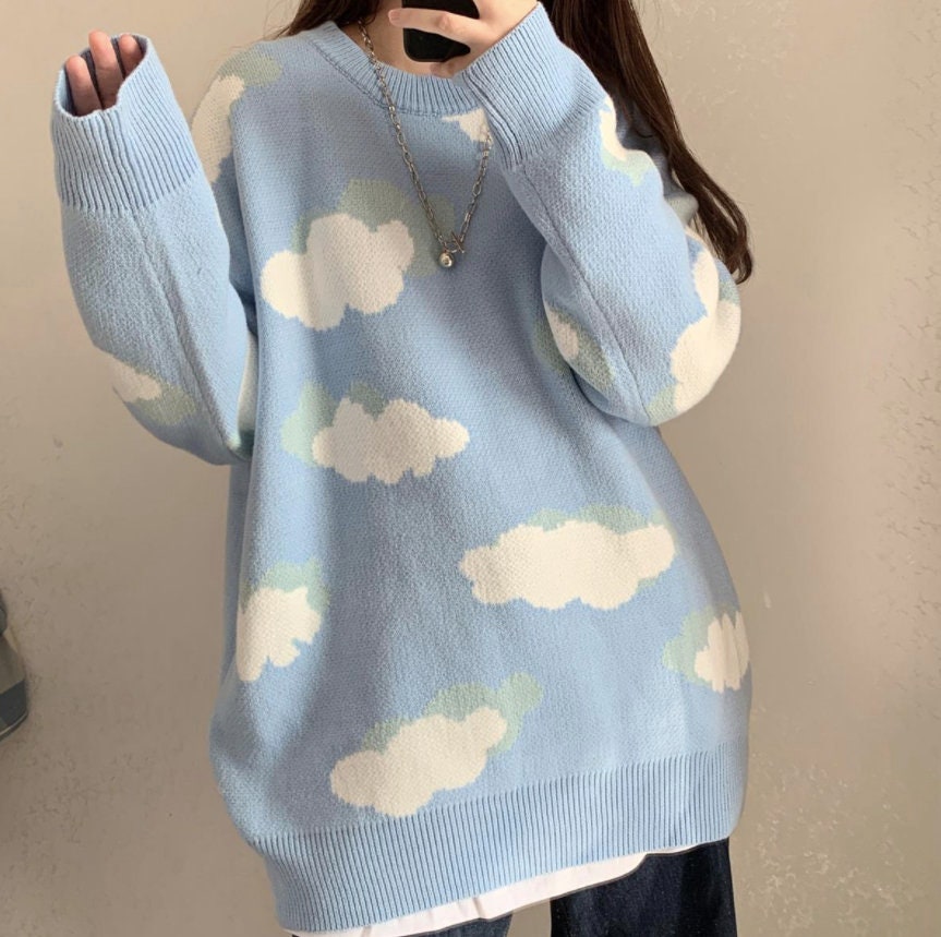 sky cloud sweater
