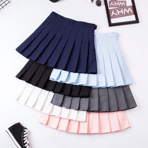 Cute Solid Colored Pleated Tennis Skirt / Perfect Gifts and - Etsy