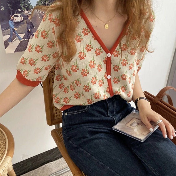 short sleeved cardigan