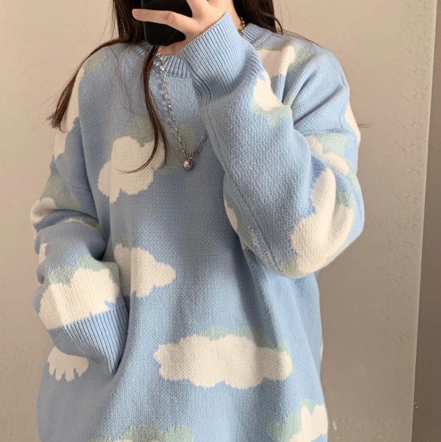 sky cloud sweater