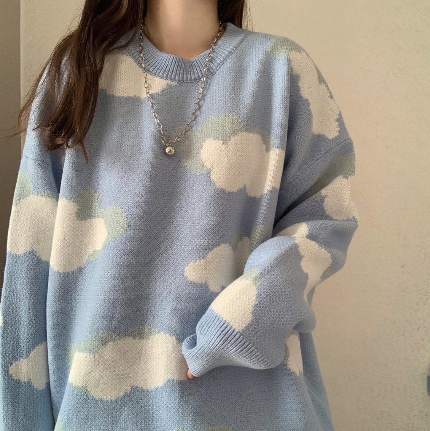 sky cloud sweater