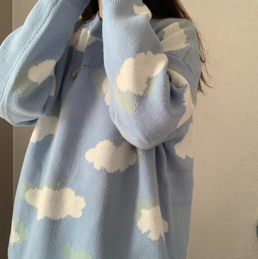 sky cloud sweater