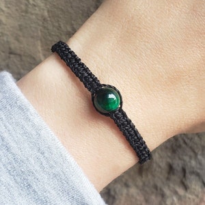 Casual Macramé Crystal Bracelet | Customizable | Boho Bracelet | Handmade Bracelet | Gemstone Bracelet | Friendship Bracelet |