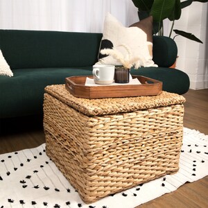 Rattan Ottoman Etsy