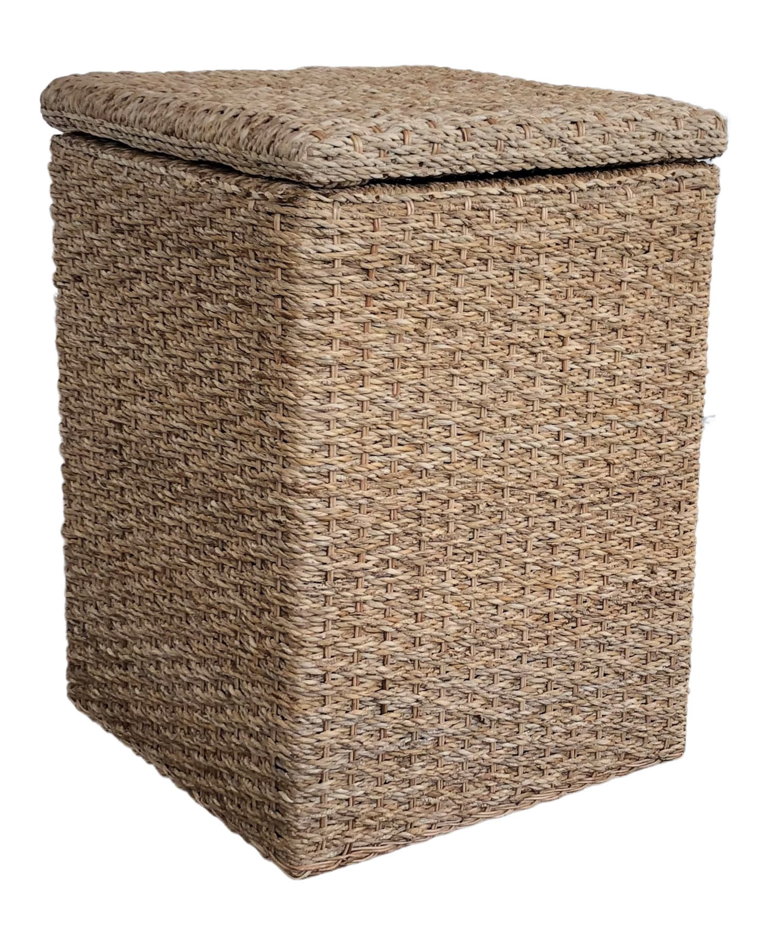 Large Wicker Floor Basket With Lid & Storage Hamper Etsy Israel
