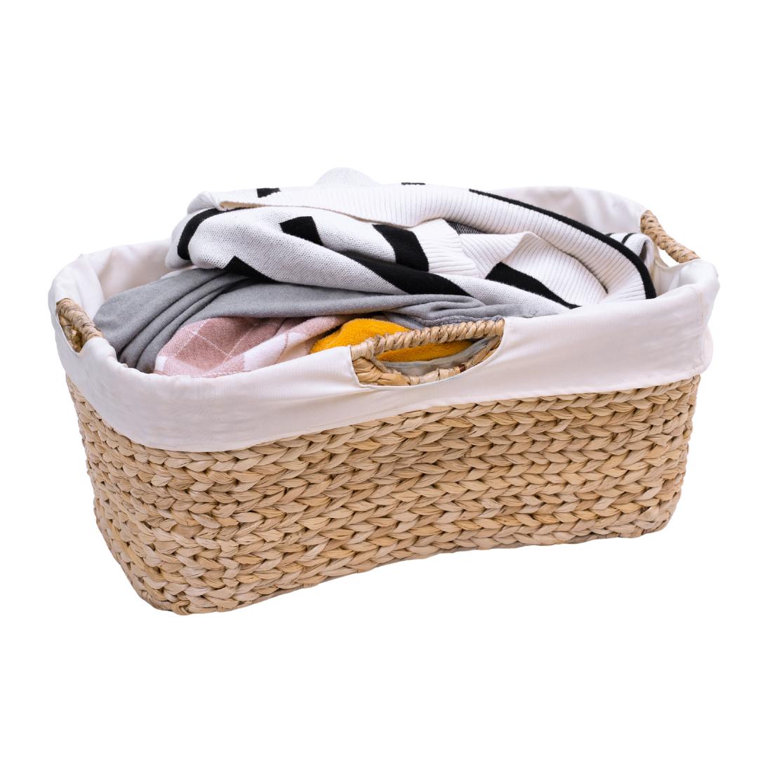 African Laundry Basket With Handle, Large Handmade Woven Laundry Room