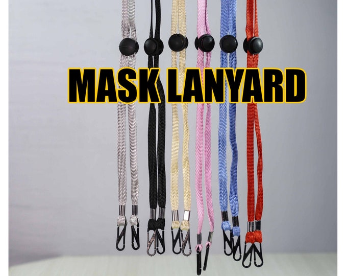 Mask Holder Face Mask Necklace Face Mask Lanyard Etsy