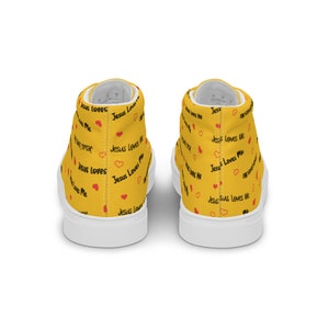 Women’s high top canvas shoes - JLM - Yellow