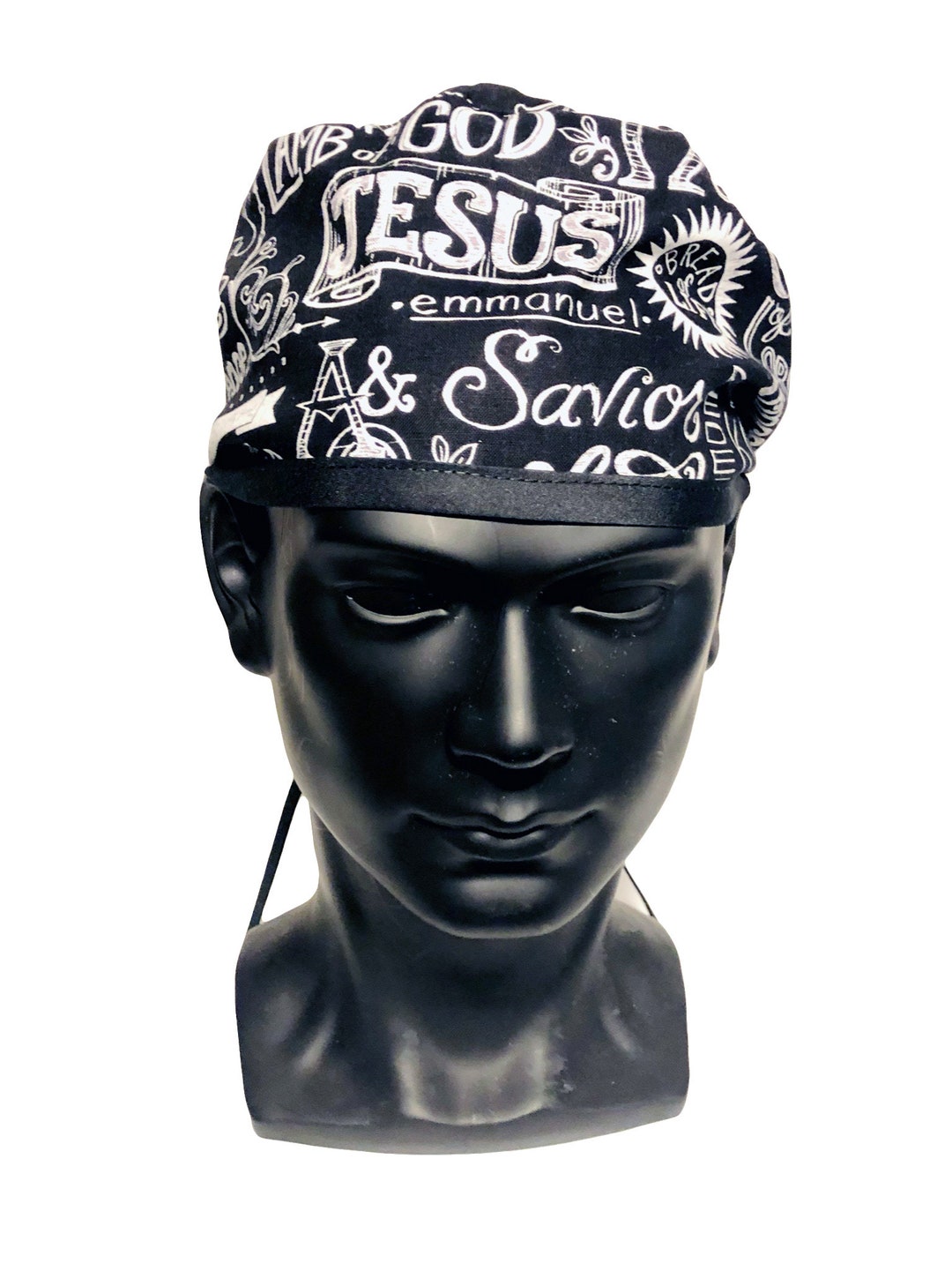 Palabras inspiradoras Unisex Scrub CapsCordero de Dios Etsy España