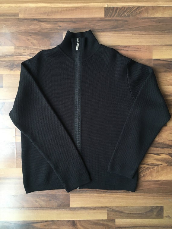 Dirk Bikkembergs knit zip up sweater