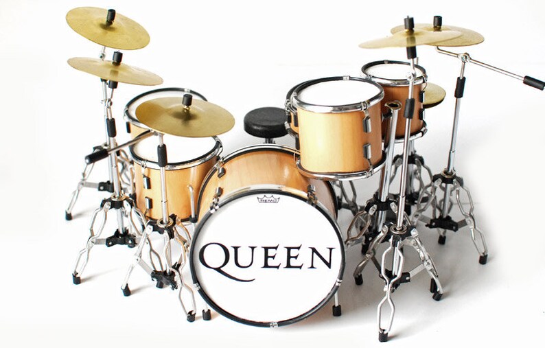 Queen Set of 3 Guitar & Drums Super Mini with 4 Mics Cake Etsy