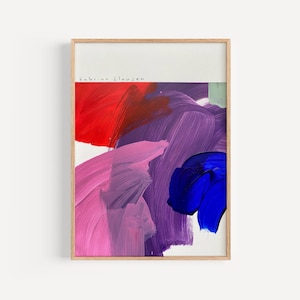Original abstract picture, painting hand painted living room, modern art, acrylic painting, colorful wall painting, colorful art, blue, pink
