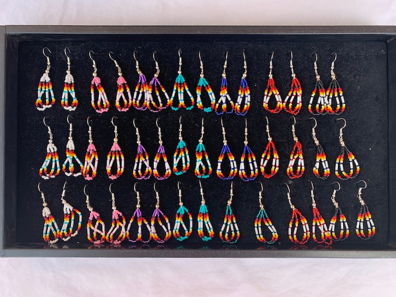 Southwest Beaded Earrings Etsy