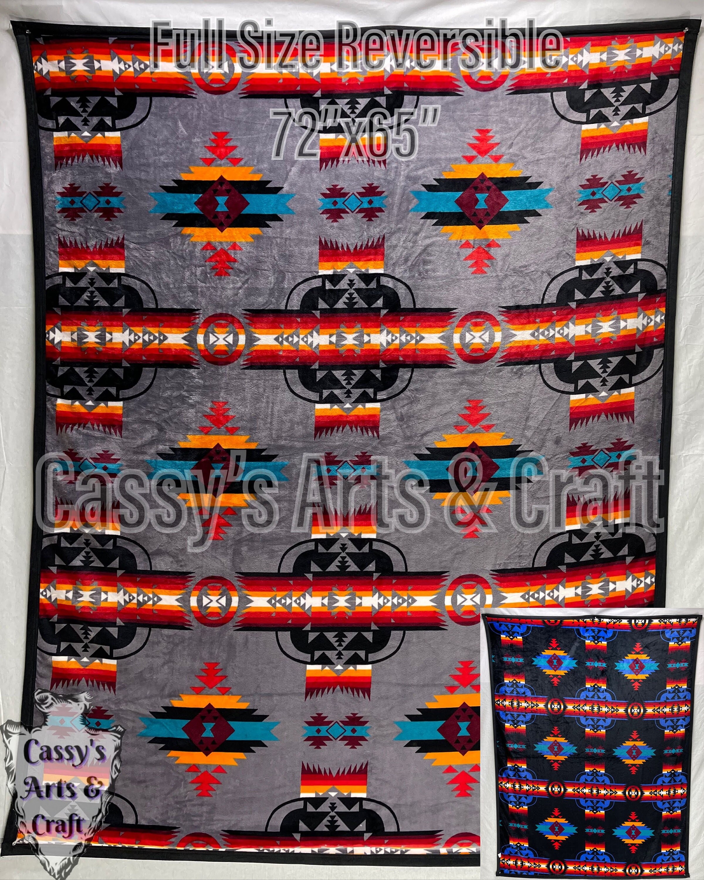 Southwest Full Size Traditional Blankets Etsy