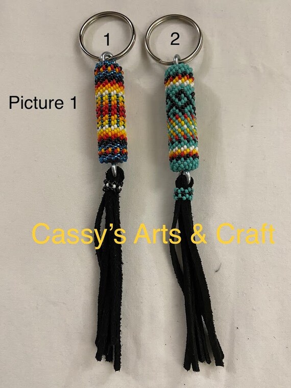 Native beaded Key Chains Etsy