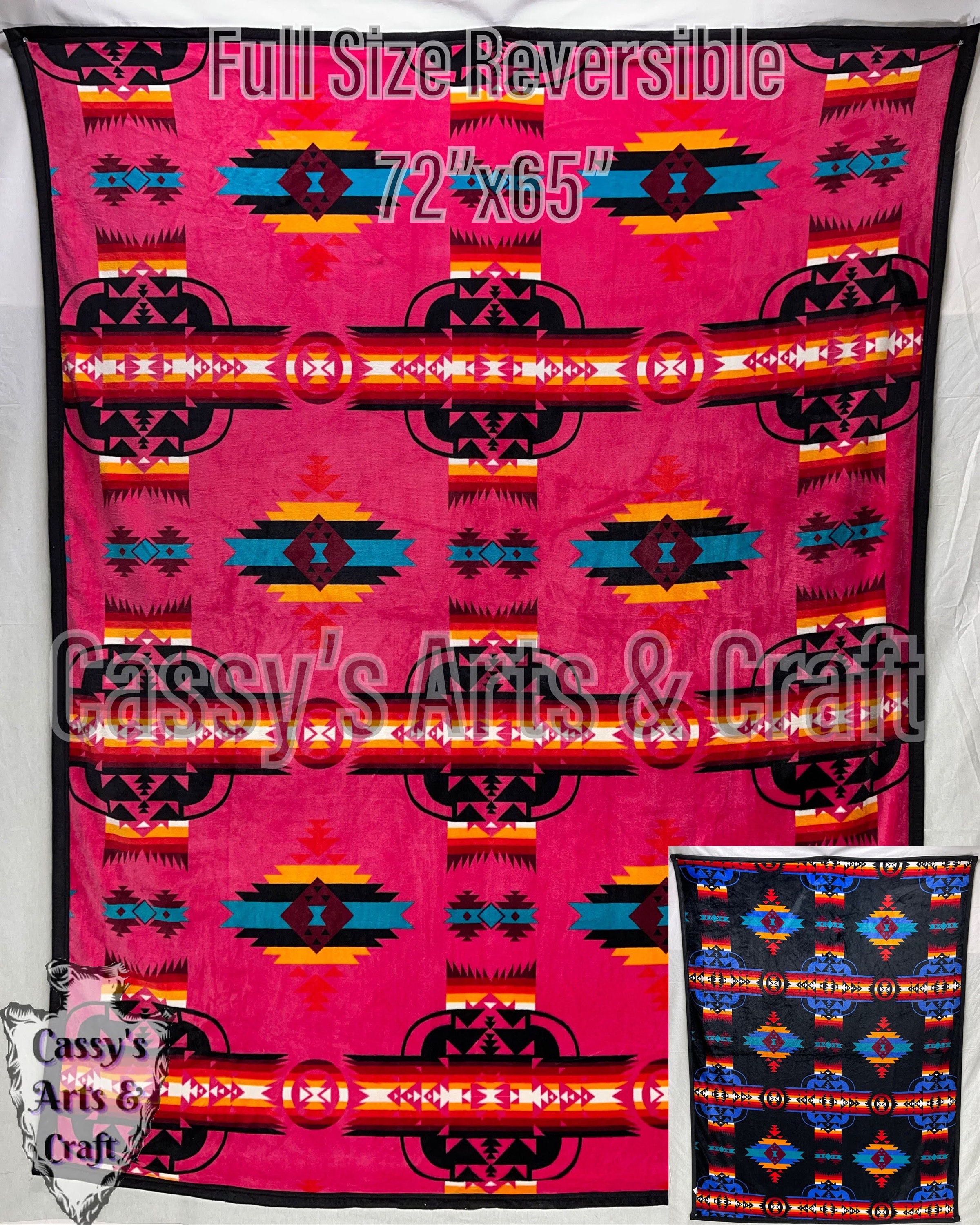 Southwest Full Size Traditional Blankets Etsy