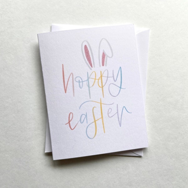 Pastel Easter Card Etsy