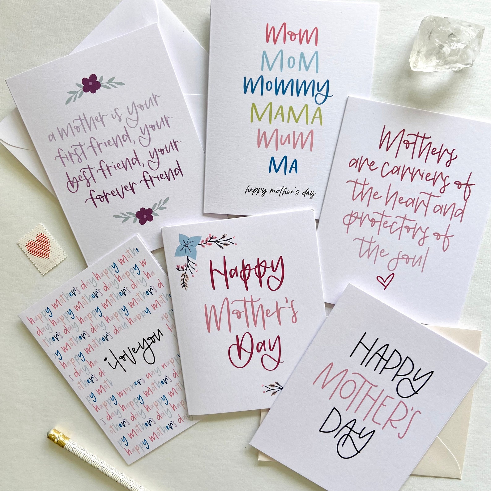 Mother's Day Card Mother's Day Best Friend Quote - Etsy