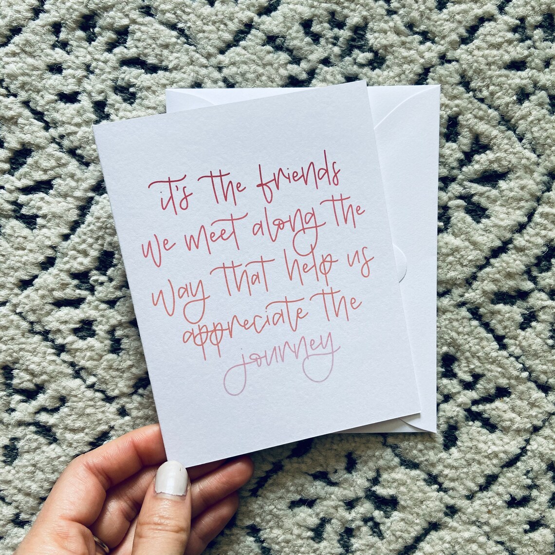 Best Friend Card Friendship Quote Card Friend Birthday  Etsy