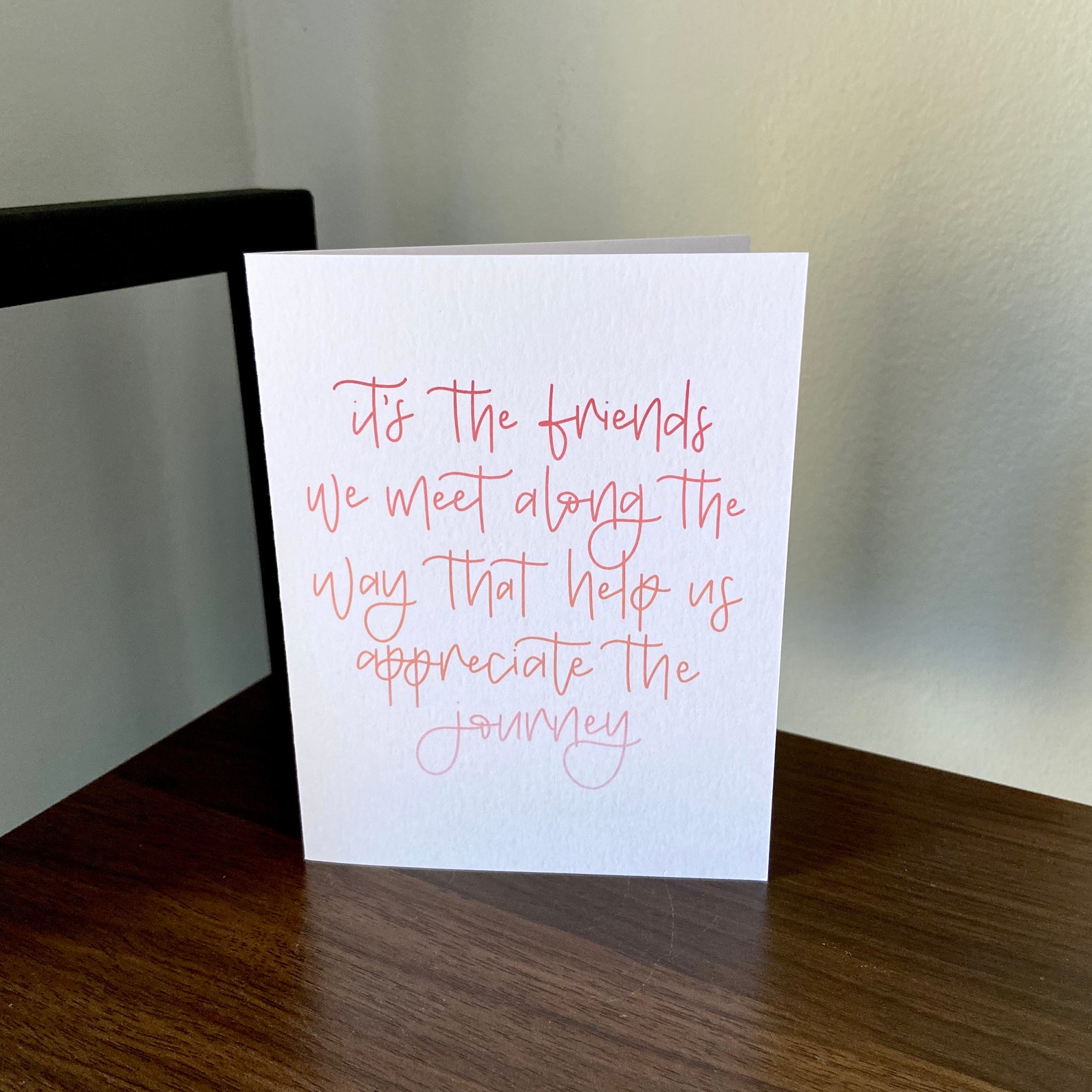 Best Friend Card Friendship Quote Card Friend Birthday  Etsy