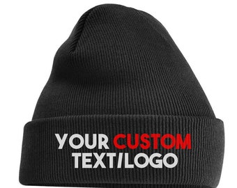 Custom Embroidered Text/Logo Beanie