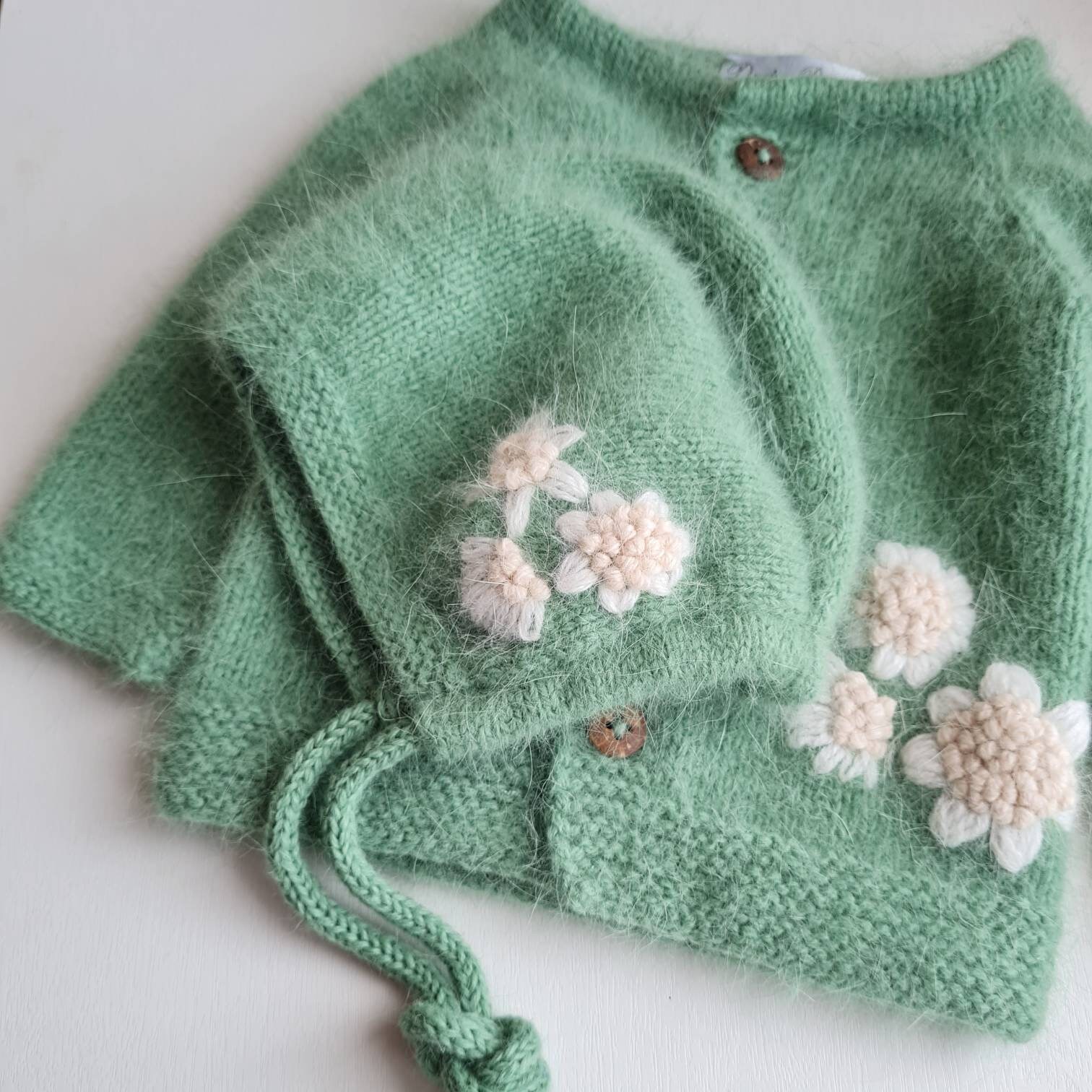 Baby embroidered cardigan newborn knitted cardigan baby Etsy