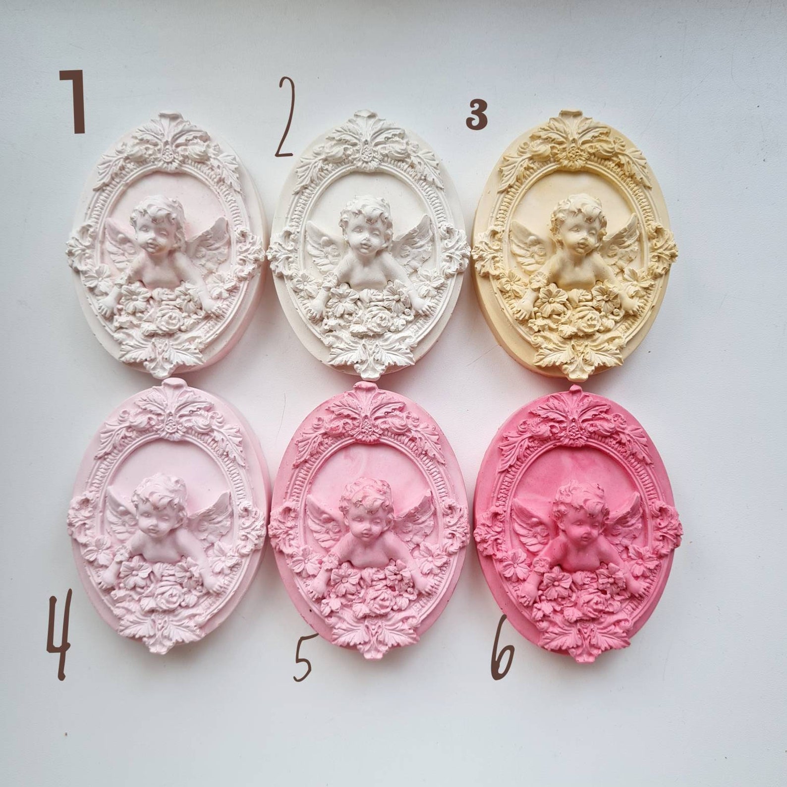 Angel statuette plaster angel the angel vintage decor Etsy