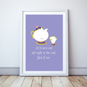 Beauty The Beast Quote Mrs Potts Quote Print Disney Art Etsy Australia