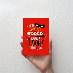Laissez l’épargne du monde à moi, je ne pense pas - Movie Quote Carte de vœux minimal