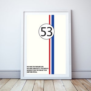 Herbie Something Special - Minimal print, film quote, classic movies