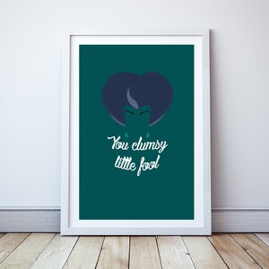 You Clumsy Little Fool - Minimal print, film quote, classic movies