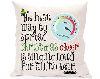 Best Way to Spread Christmas Cheer - Cushion | Minimal | film quote | classic movies