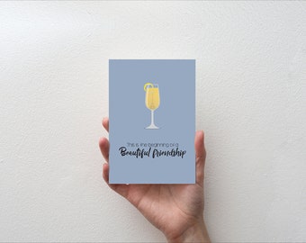 This is the beginning of a beautiful friendship - Movie Quote Minimal Greetings Card