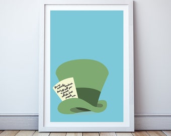 You're entirely bonkers - Minimal print, film quote, classic movies