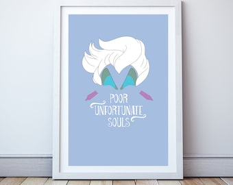 Poor unfortunate souls - Minimal print, film quote, classic movies