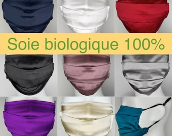 100% seta biologica, Maschera di seta