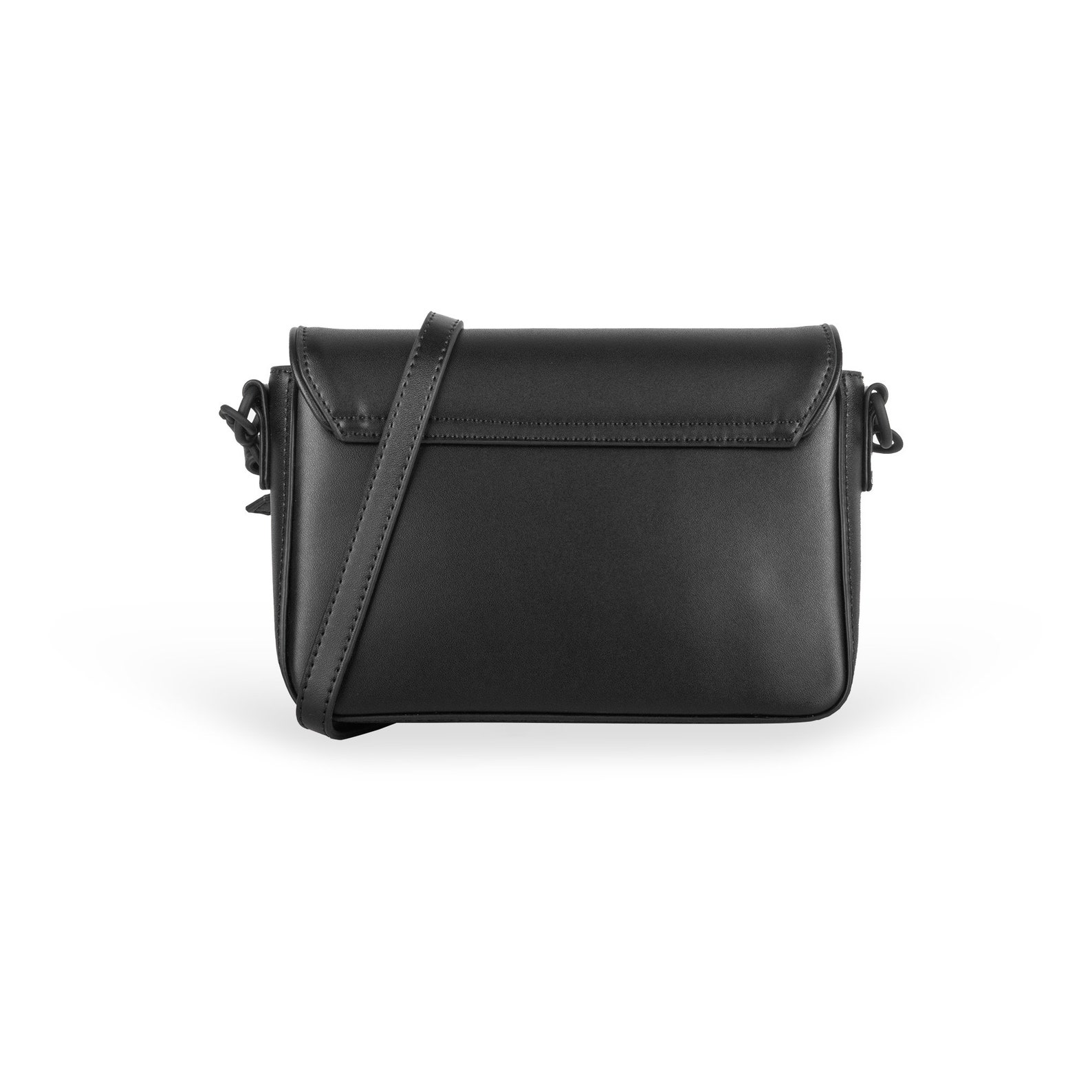 Samuel Ashley Eileen Cowhide Leather Flap Crossbody Bag Black | Etsy