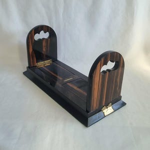 Victorian Coromandel Bookslide: Extendable Betjemann Book Rack, Toulmin & Gale